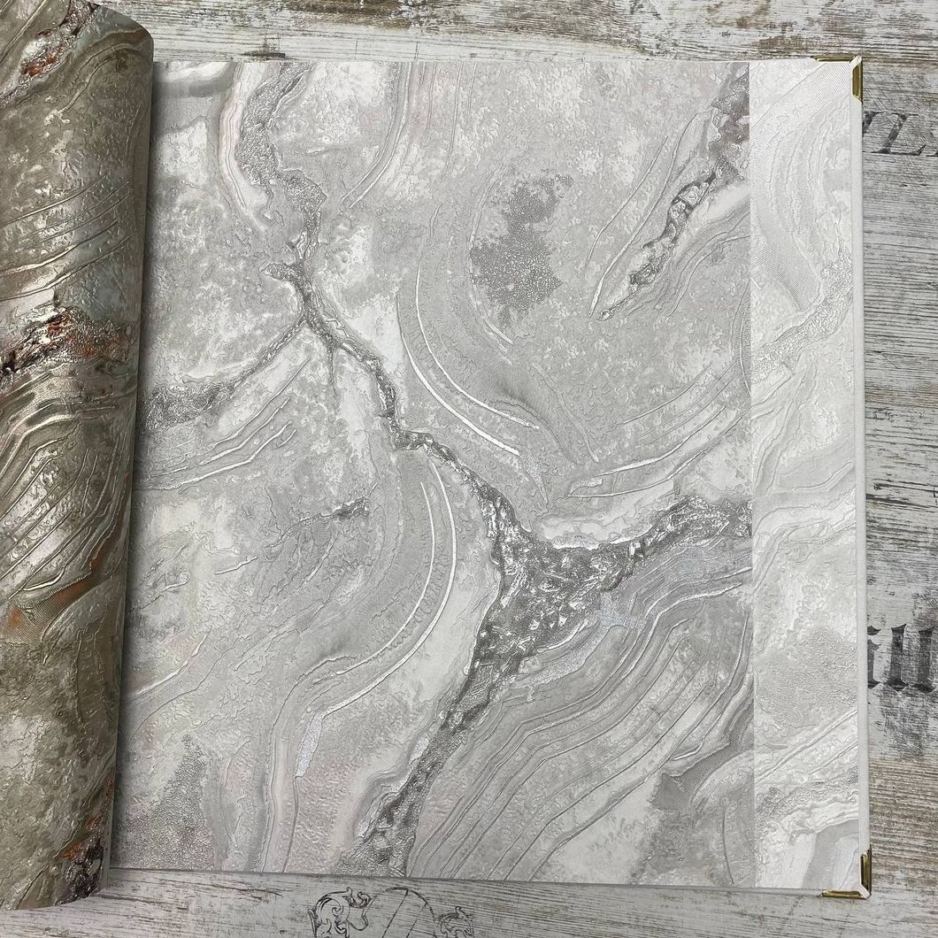 Шпалери вінілові на флізеліновій основі Emiliana Parati Carrara сірий 1,06 х 10,05м (84657)