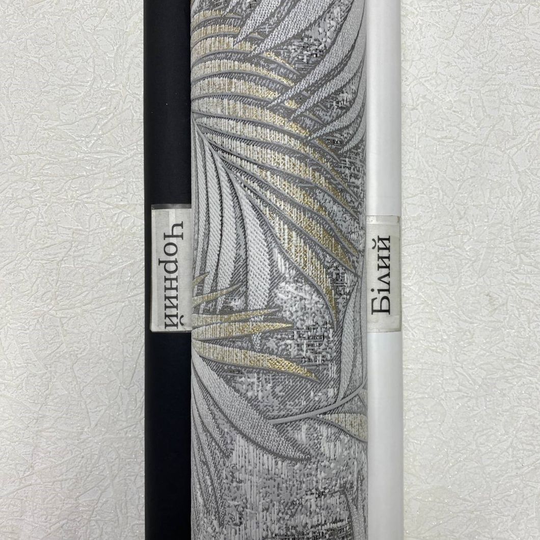 Шпалери вінілові на паперовій основі світло сірі Слов'янські шпалери В58,4 0,53 х 10,05м (9462-10P)