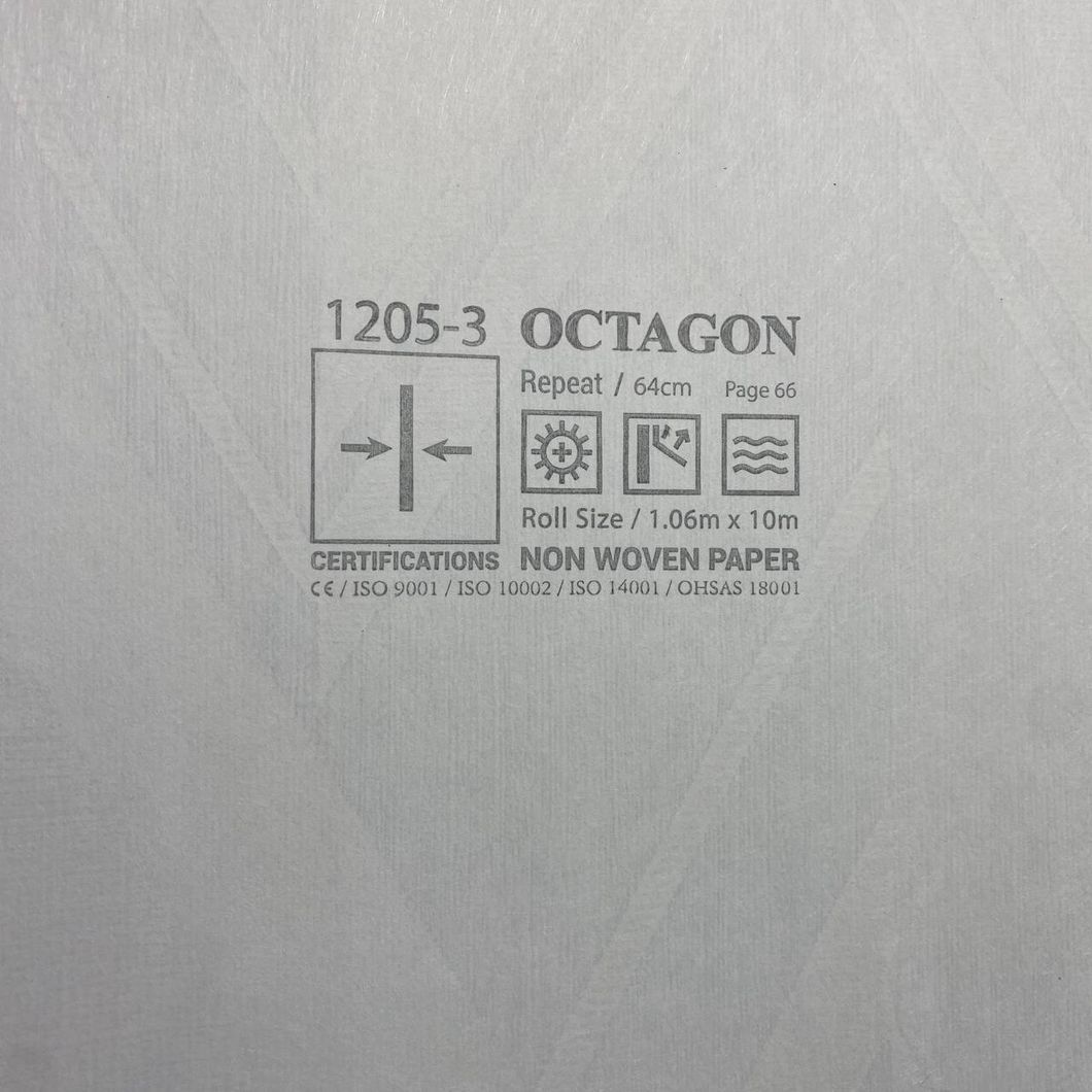 Шпалери вінілові на флізеліновій основі Octagon AdaWall сірий 1,06 х 10,05м (1205-3)