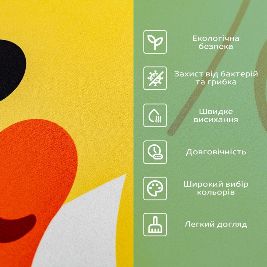 Влагопоглощающий коврик 40х60х3мм Уточка SW-00002561, Разные цвета