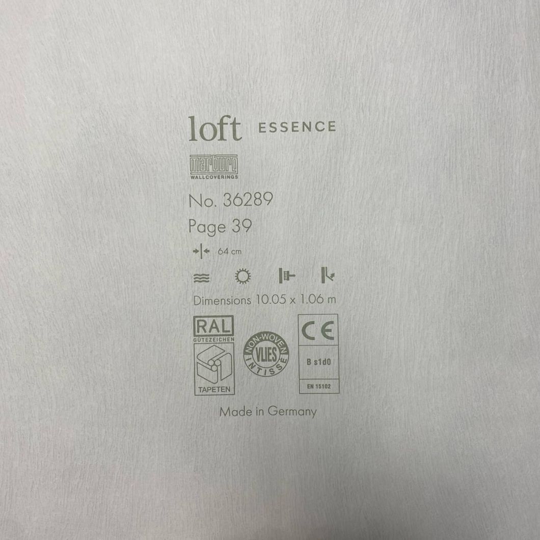 Обои виниловые на флизелиновой основе золотистые Marburg Loft Essence 1,06 х 10,05м (36289)
