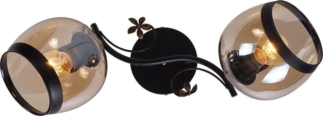 Декоративная люстра INTEREES IS DA5142B/2 Black Gold на 2 плафона, Черный/золотой