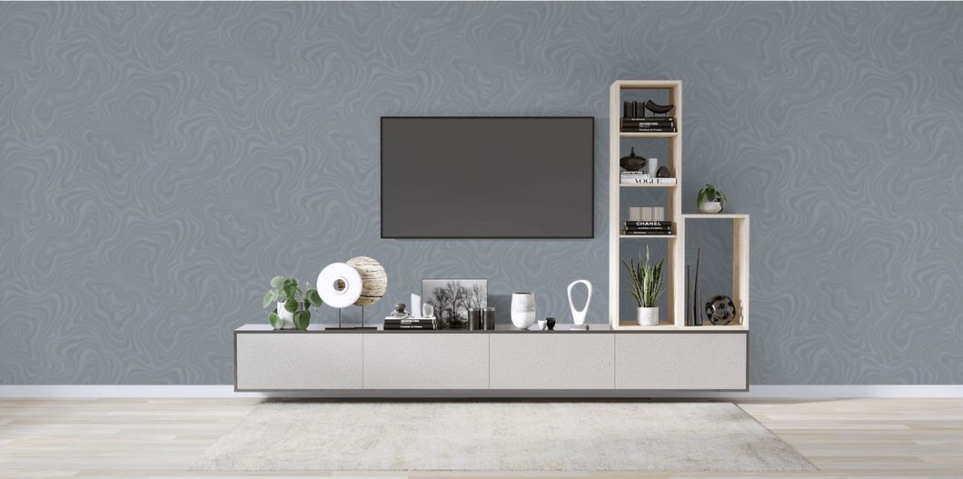 Шпалери вінілові на флізеліновій основі SINTRA Marble темно-сірі 1,06х10,05м (532652), Темнo-cіpий3, Темнo-cіpий, +