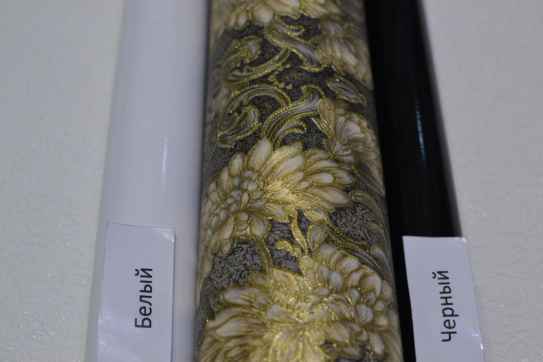 Шпалери вінілові на флізеліновій основі Слов'янські шпалери Le Grand В118 Клеопатра золотистий 1,06 х 10,05м (L 902-12)