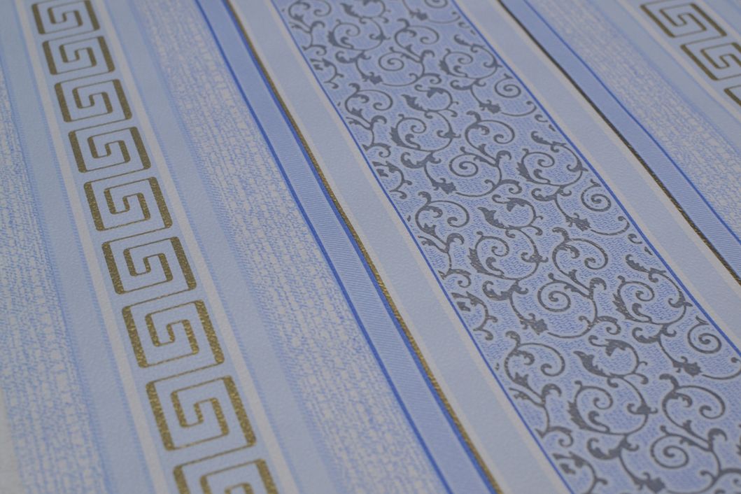 Шпалери паперові Ексклюзив блакитний 0,53 х 10,05м (030-02)