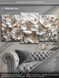 Модульная картина MAKO " Белые элегантные цветы" 53x100 см MK30598