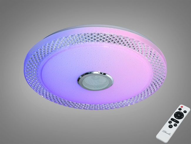 Стельова люстра LED біла 80 Вт RGB Bluetooth TUYA, TUYA додаток