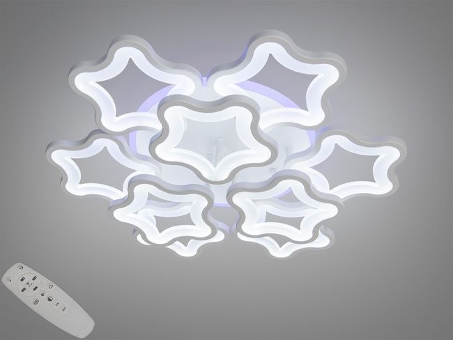Стельова LED-люстра з диммером і кольоровою підсвіткою, 150W