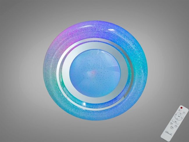 Люстра стельова Diasha Смарт біла RGB 70 Вт 12 м2, I-LINK додаток