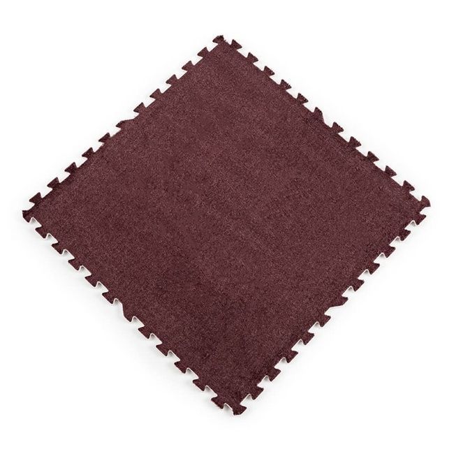 Підлога-пазл плюшевий КОРИЧНЕВИЙ 60*60*1cm (D) SW-00002083, Коричневий, Коричневий