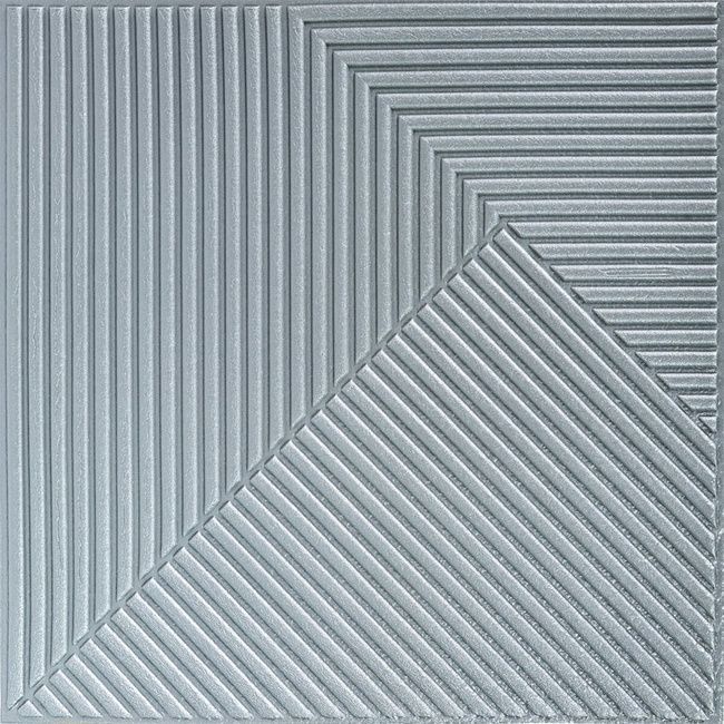 Самоклеюча декоративна 3D панель 500х500х5мм Бамбук Сірий SW-00002878, Сірий