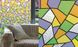 Самоклейка витражная Patifix Цветные осколки разноцветный 0,9 х 1м (91-2215), Разноцветный, Разноцветный
