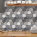 Панель стеновая декоративная ПВХ плитка на самоклейке квадрат 300Х300Х5ММ, ЦЕНА ЗА 1 ШТ (СПП-603), Серый, Серый
