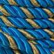Шнур декоративний кант для натяжних стель Темно-синій  з золотом 11мм х 1м (канат 37)