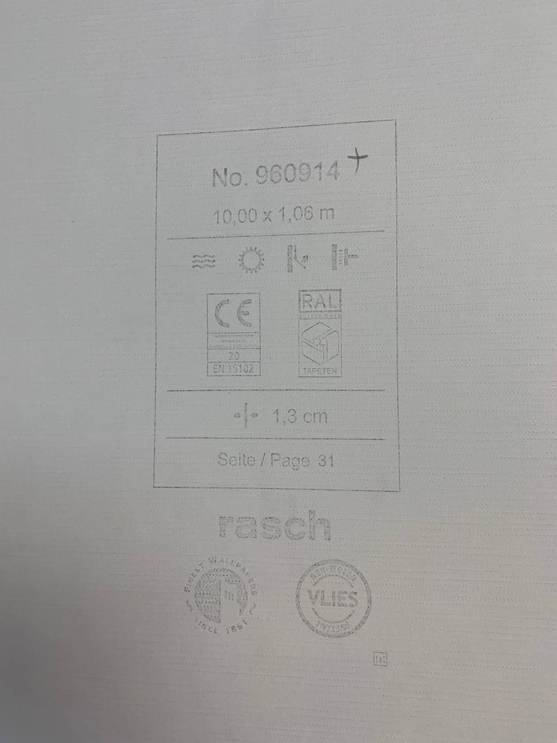 Обои виниловые на флизелиновой основе Rasch Axiom серый 1,06 х 10,05м (960914)