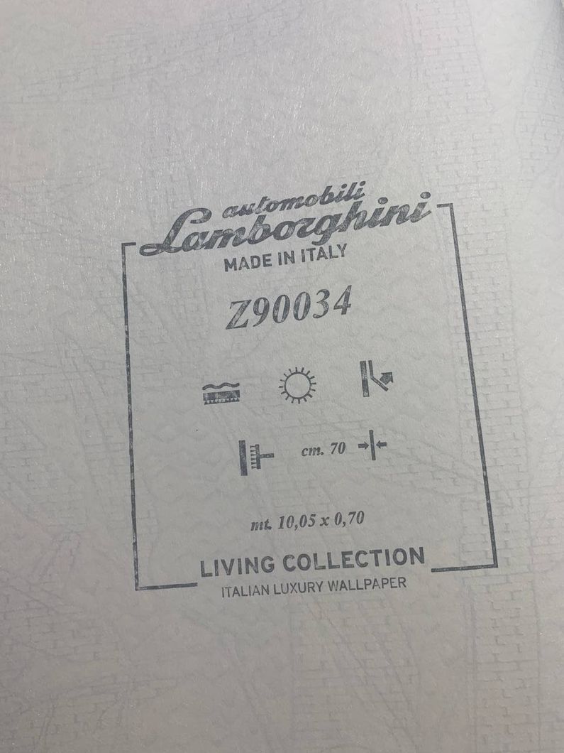 Обои виниловые на флизелиновой основе Zambaiti Parati Lamborghini 2 бежевый 0,70 х 10,05м (Z90034)