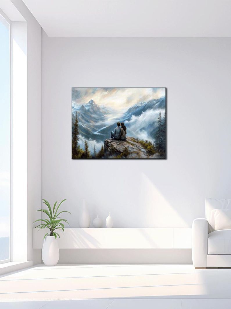 Картина на холсте МАKO "Влюбленные в горах" 50x70 см MK10618_5070