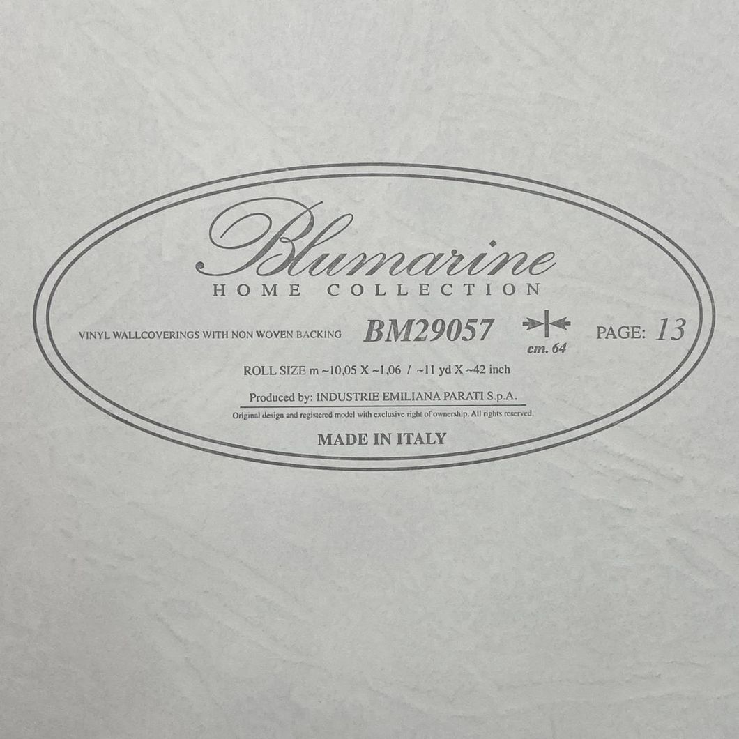 Обои виниловые на флизелиновой основе серый Blumarine 5 (Emiliana Parati) 1,06 х 10,05м (29057)
