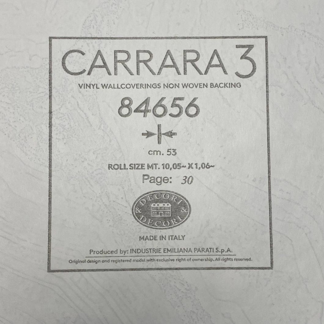 Обои виниловые на флизелиновой основе Emiliana Parati Carrara коричневый 1,06 х 10,05м (84656)