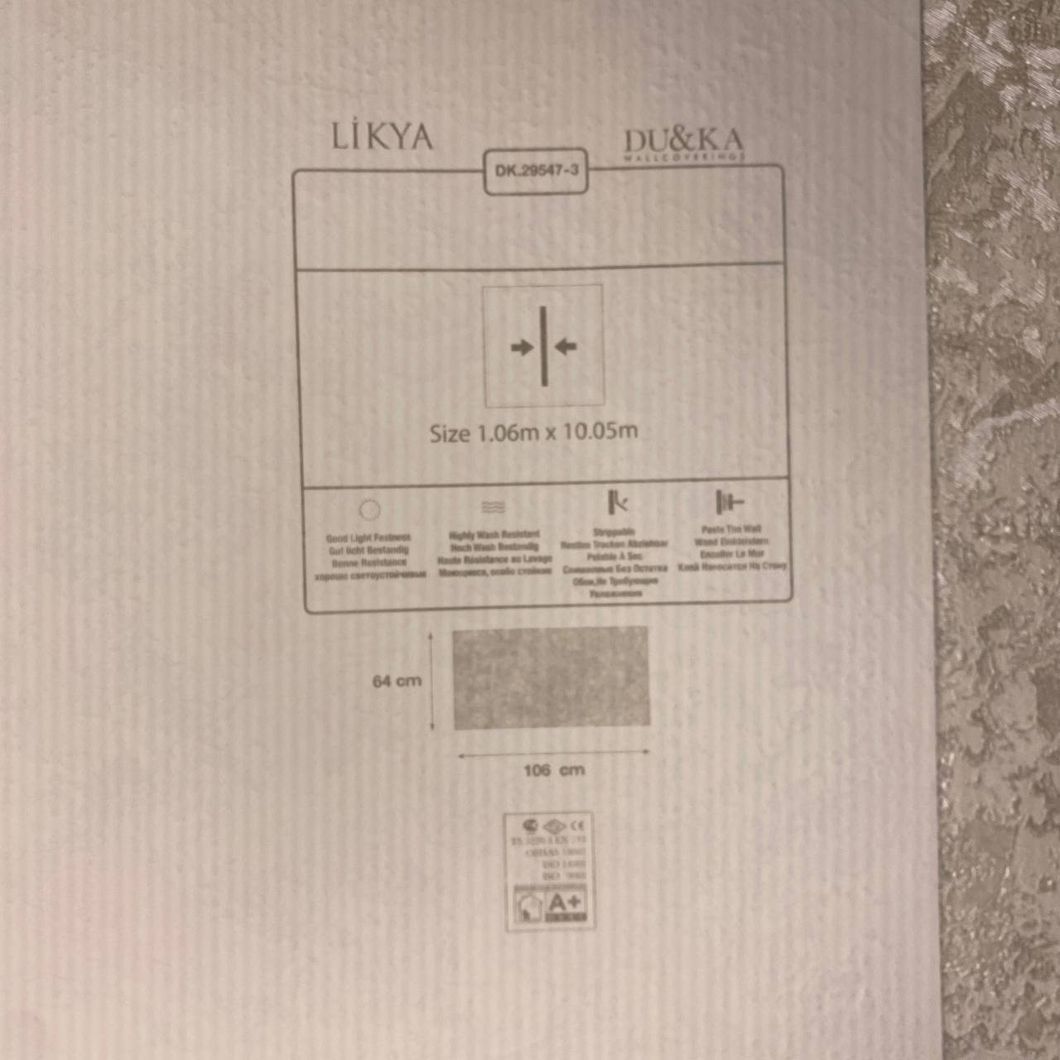 Обои виниловые на флизелиновой основе DU&KA Likya белый 1,06 х 10,05м (29547-3)