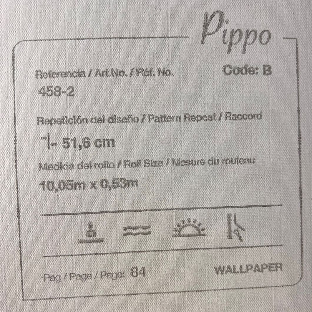 Обои бумажные ICH Pippo голубой 0,53 х 10,05м (458-2)