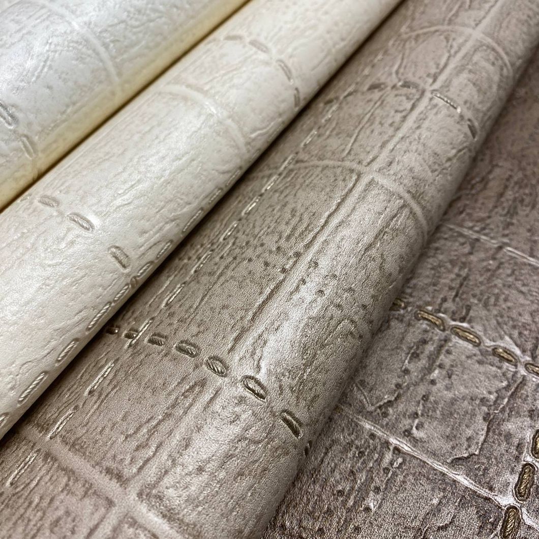 Обои виниловые на флизелиновой основе серо-коричневый AdaWall Signature 1,06 х 10,05м (1001-4)