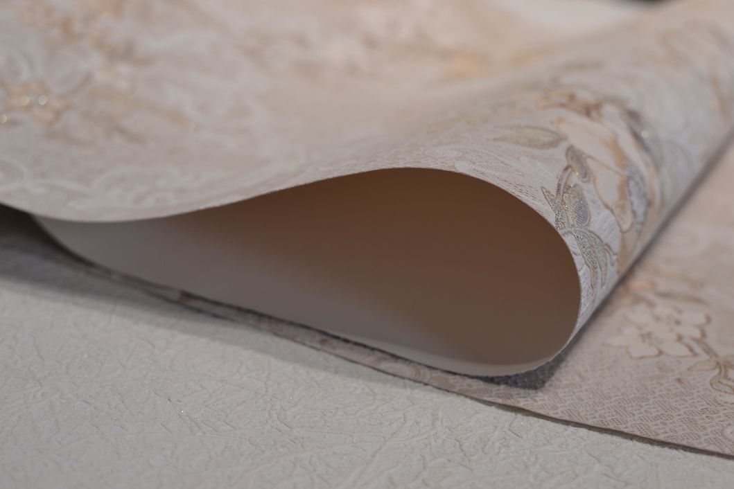 Шпалери вінілові на паперовій основі Слов'янські шпалери Comfort В53,4 Праліне бежевий 0,53 х 10,05м (5632-02)