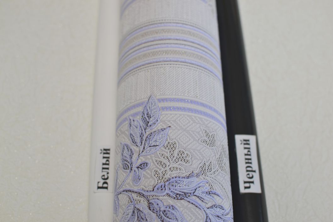 Шпалери вінілові на паперовій основі Слов'янські шпалери Comfort В53,4 Кантрі 2 блакитний 0,53 х 10,05м (5661-03)