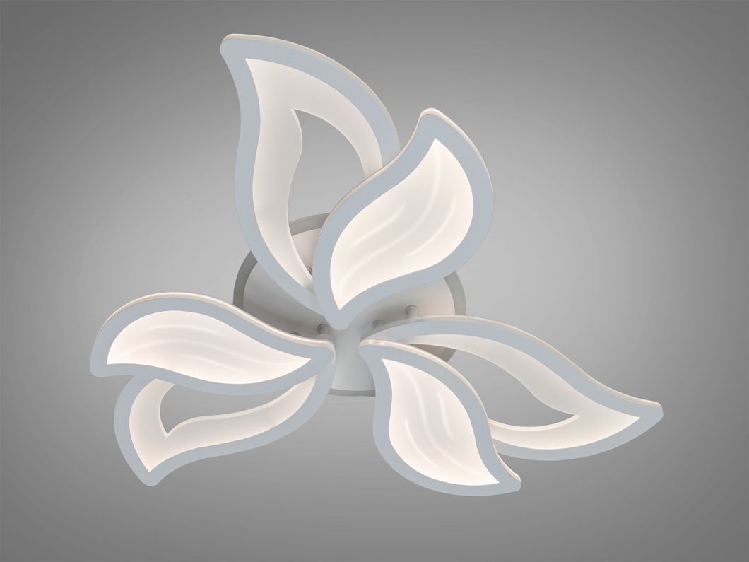 Стельова LED люстра Diasha пелюстки біла 78W