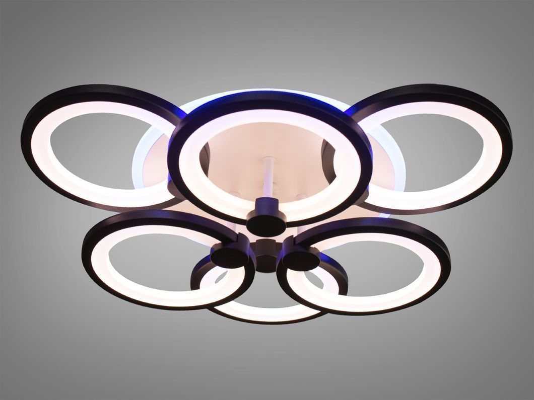 Потолочная люстра с диммером и LED подсветкой, 115W