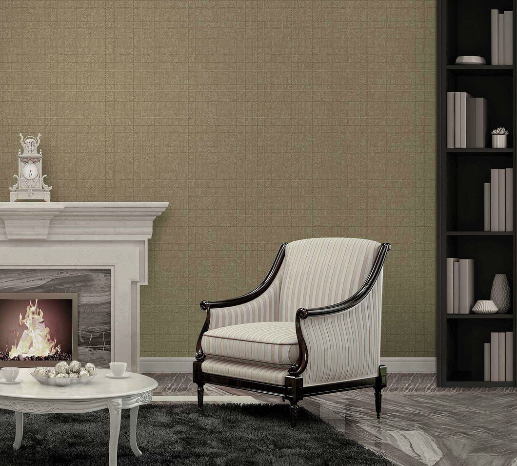 Обои виниловые на флизелиновой основе серо-коричневый AdaWall Signature 1,06 х 10,05м (1001-4)