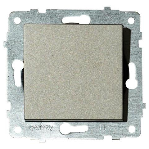 Механизм выключателя 1-клавишный серый GRANO 12/120 (600-000210-200), Серый, Серый