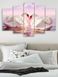 Модульная картина большая в гостиную/спальню для интерьера "Лебеди" 5 частей 80 x 140 см (MK50140)
