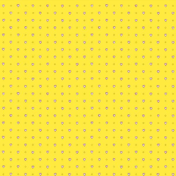 Обои бумажные VIP Континент Сердечки жовтий 0,53 х 10,05м (41303)