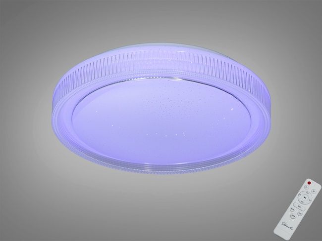 Люстра стельова Diasha Смарт біла RGB 70 Вт 12 м2, I-LINK додаток