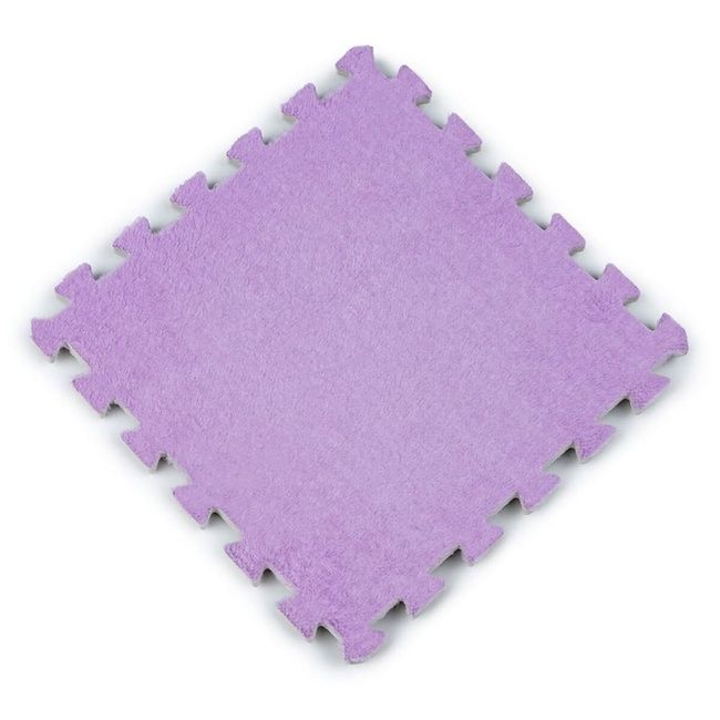 Підлога-пазл плюшевий ФІОЛЕТОВИЙ 30*30*1cm (D) SW-00002086, Фиолетовый, Фіолетовий