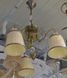 Люстра підвісна плафони тканинні 3 лампи (78271-3), Бронза, Бронза