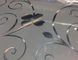 Клейонка на стіл м'яке скло захисне покриття прозора Квітка срібний 0,6 х 0,001 х 1м (100-164), Прозрачный, Прозорий