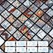 Самоклеющаяся алюминиевая плитка 300х300х3мм SW-00001926 (D)