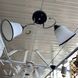 Люстра 2 лампы белые в гостиную, спальню стекло в классическом стиле ХРОМ  (А3918/2), Хром, Хром
