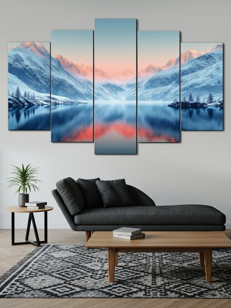 Модульная картина MAKO " Тайна горного озера" 80x125 см MK50510