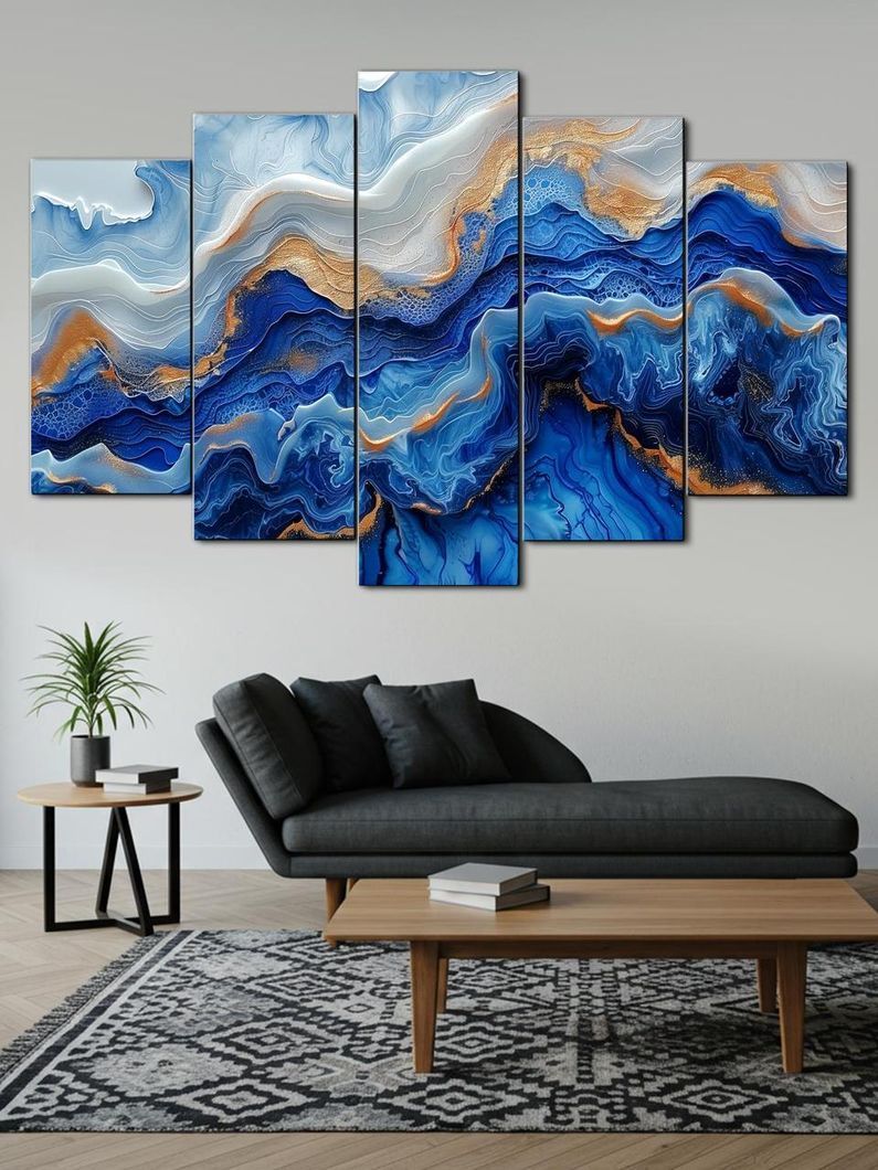 Модульна картина MAKO " Синя глибина " 80x125 см MK50612