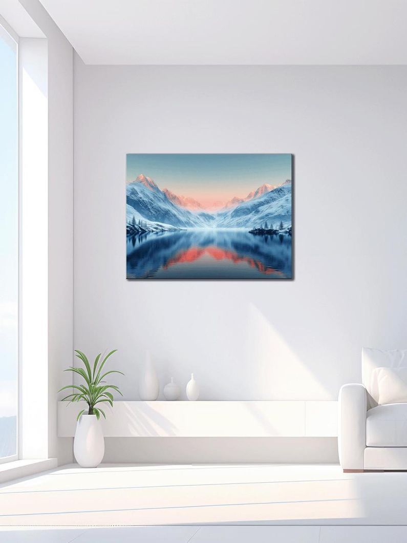 Картина на холсті МАKO " Таємнця гірського озера " 50x70 см MK10510_5070