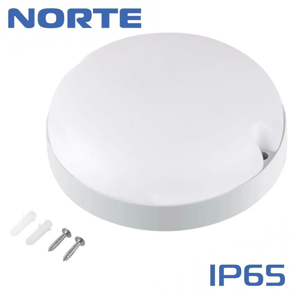 Светильник светодиодный 1-NCP-1402 12W 6500K круг IP65 TM NORTE USD (1-NCP-1402), Белый4, Белый