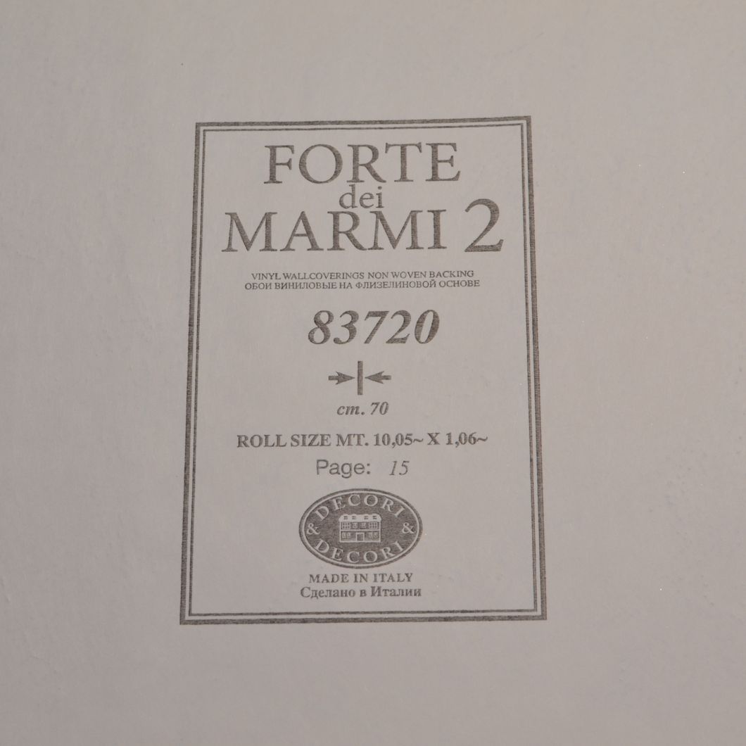Шпалери вінілові на флізеліновій основі Decori & Decori Forte Dei Marmi 2 бежевий 1,06 х 10,05м (83720)