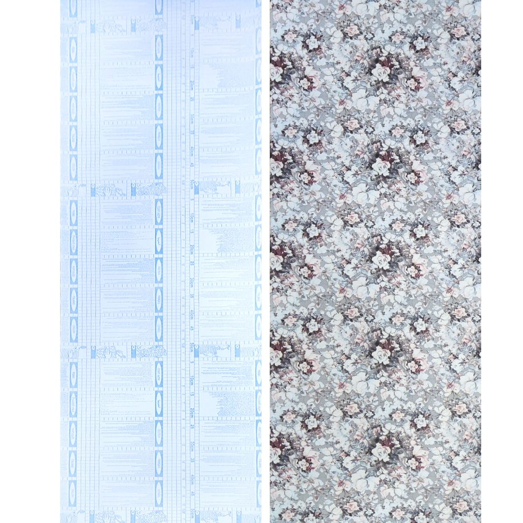 Самоклеющаяся декоративная пленка серые розы 0,45Х10М (KN-X0171-1), Серый, Серый