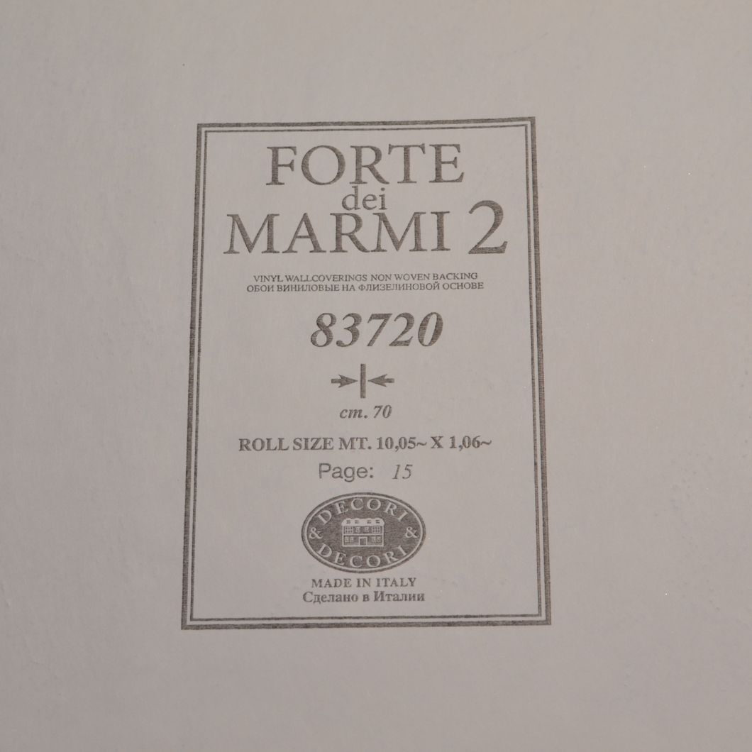 Обои виниловые на флизелиновой основе Decori & Decori Forte Dei Marmi 2 светло-бежевый 1,06 х 10,05м (83720)
