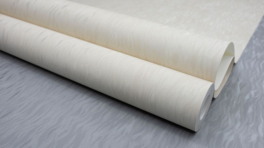 Обои виниловые на флизелиновой основе SINTRA Marble UNI бежевые 1,06х10,05м (532713), Бежевый, Бежевый, +