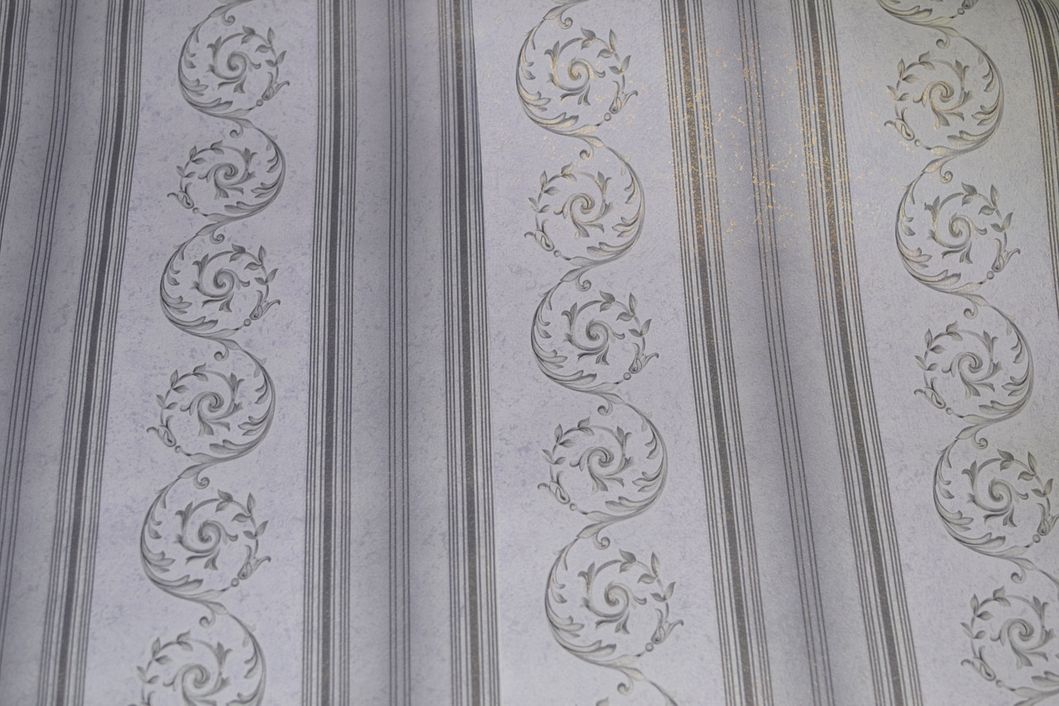Шпалери паперові Слов'янські шпалери B27,4 Луговий 2 сірий 0,53 х 10,05м (8090 - 05)