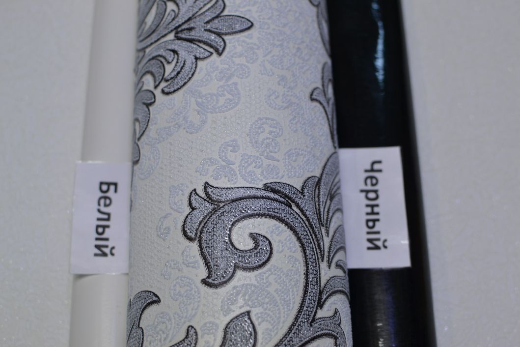 Шпалери вінілові на паперовій основі ArtGrand Bravo Ізабелла Декор сірий 0,53 х 10,05м (81053BR10)